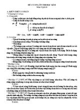 Đề cương ôn thi học kì II Vật lí lớp 8